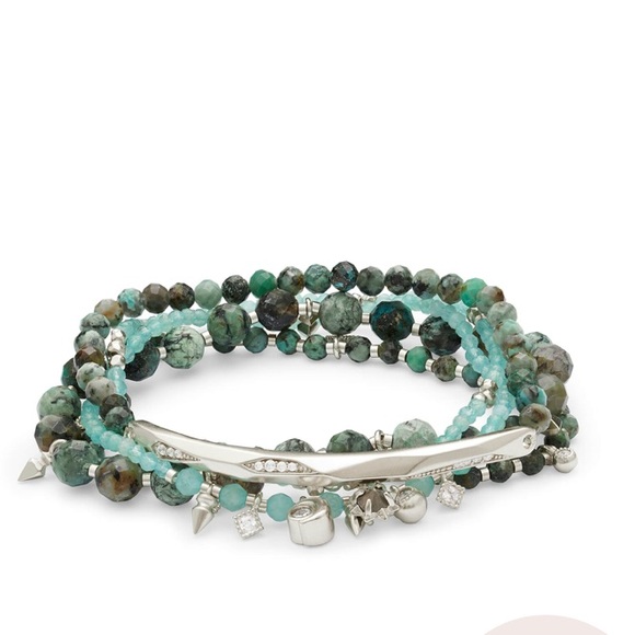 Kendra Scott Jewelry - Kendra Scott Supak Silver Beaded Bracelet Set